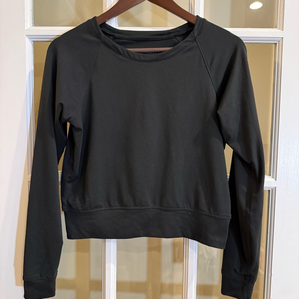 Outdoor Voices All Day Shrunken Crew Black Women Size Small